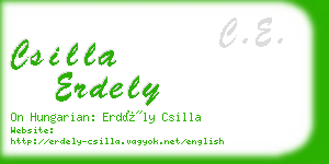 csilla erdely business card